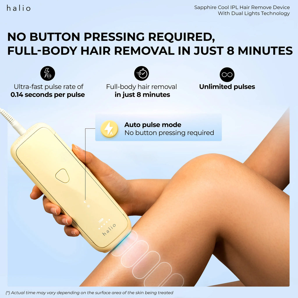 Halio SilkGlow IPL Sapphire Cooling Hair Removal Device