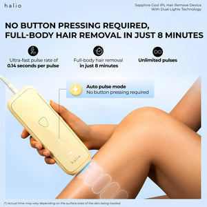 Halio SilkGlow IPL Sapphire Cooling Hair Removal Device