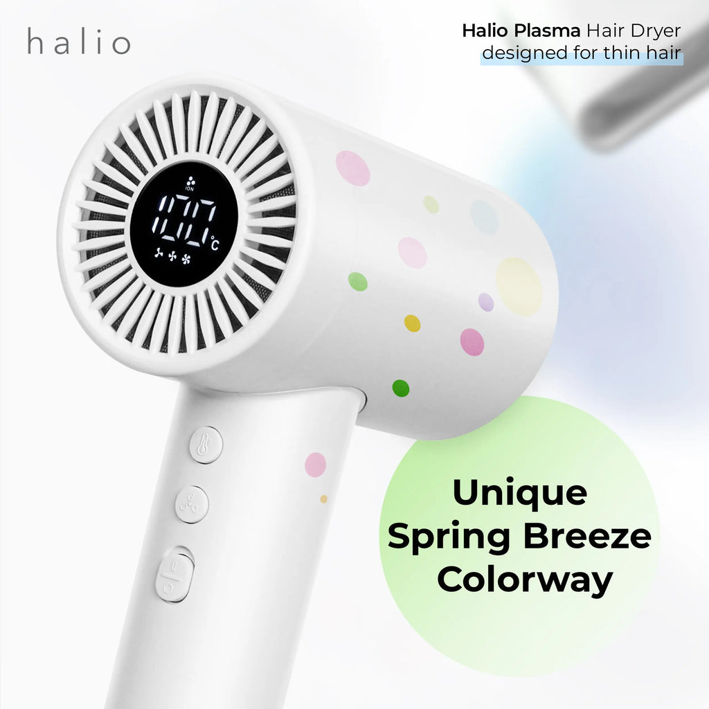 Halio Plasma Hair Dryer - designed for thin air - Unique Spring Breeze Colorway