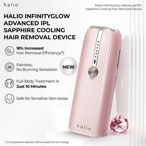 Halio InfinityGlow Advanced IPL Sapphire Cooling Hair Removal Device