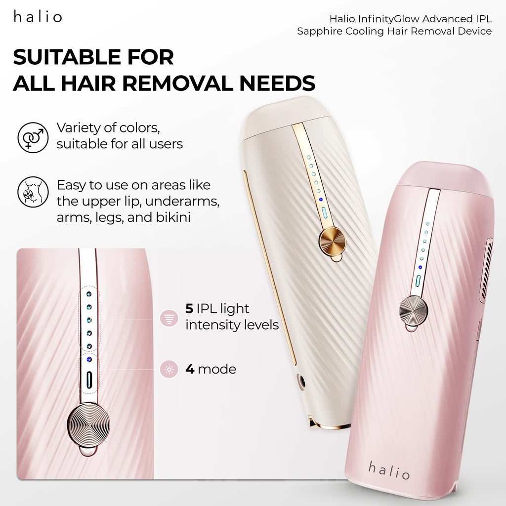 Halio InfinityGlow Advanced IPL Sapphire Cooling Hair Removal Device