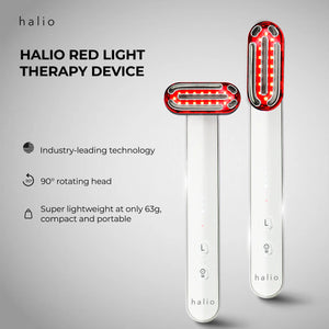 Halio Red Light Therapy Device - Industry leading technology, 90° rotating head, Super lightweight at only 63g, compact and portable