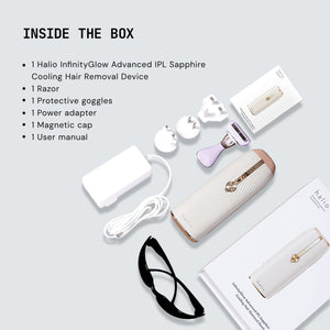 Halio InfinityGlow Advanced IPL Sapphire Cooling Hair Removal Device