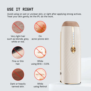 Halio InfinityGlow Advanced IPL Sapphire Cooling Hair Removal Device