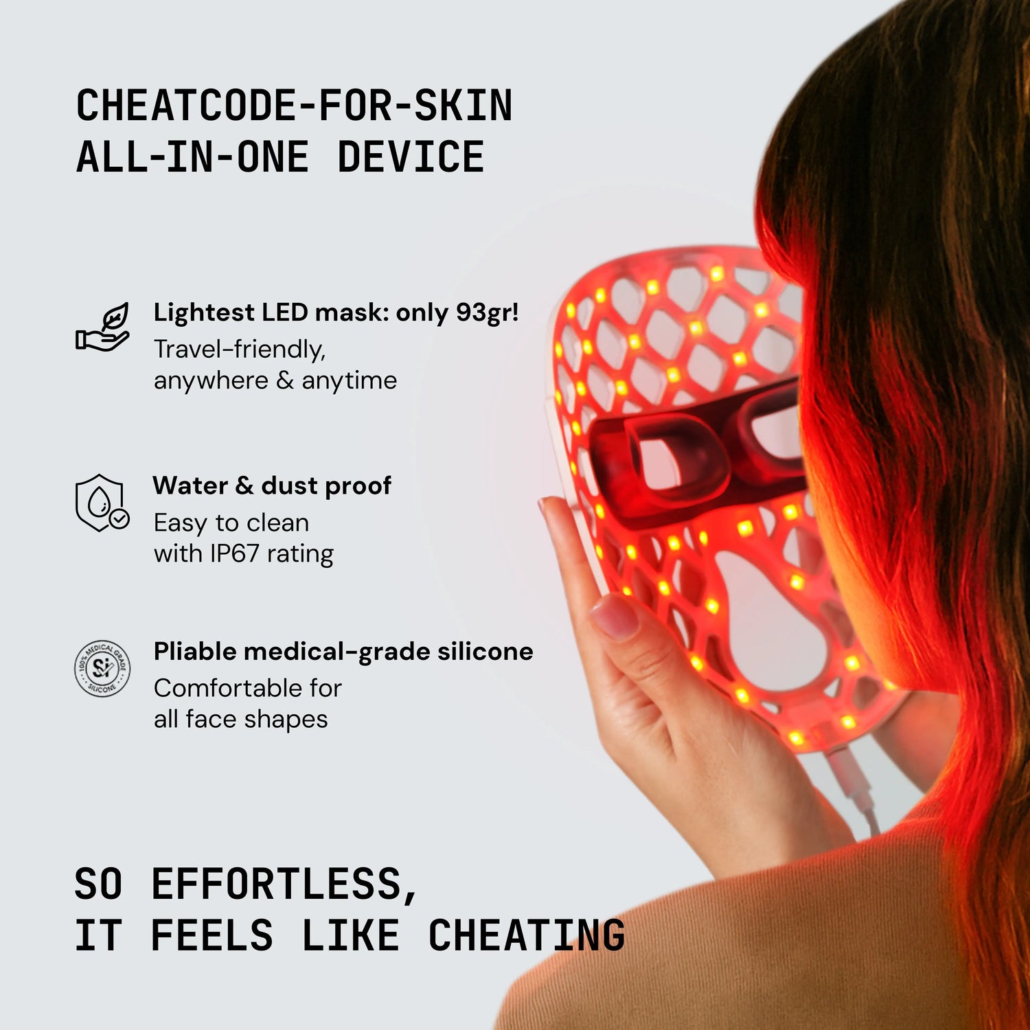Halio PureGlow Ultralite Silicone LED Face Mask