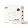 Halio L-PEP™ LED Red Light–Enhancing Depuffing Eye Patches, 5-pair box with transparent eye patch illustration.