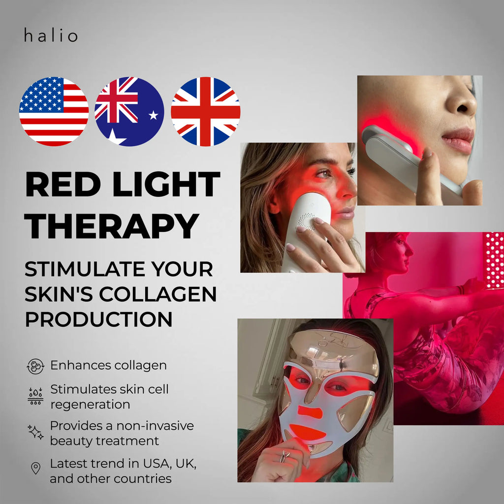 Red Light Therapy - Stimulate Your Skin's Collagen Production: Enhances collagen, Stimulates skin cell regeneration, Provides a non-invasive beauty treatment, Latest trend in USA, UK and other countries