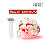 Halio Lift & Light Duo device on a white background with 'Vanity Fair' branding.