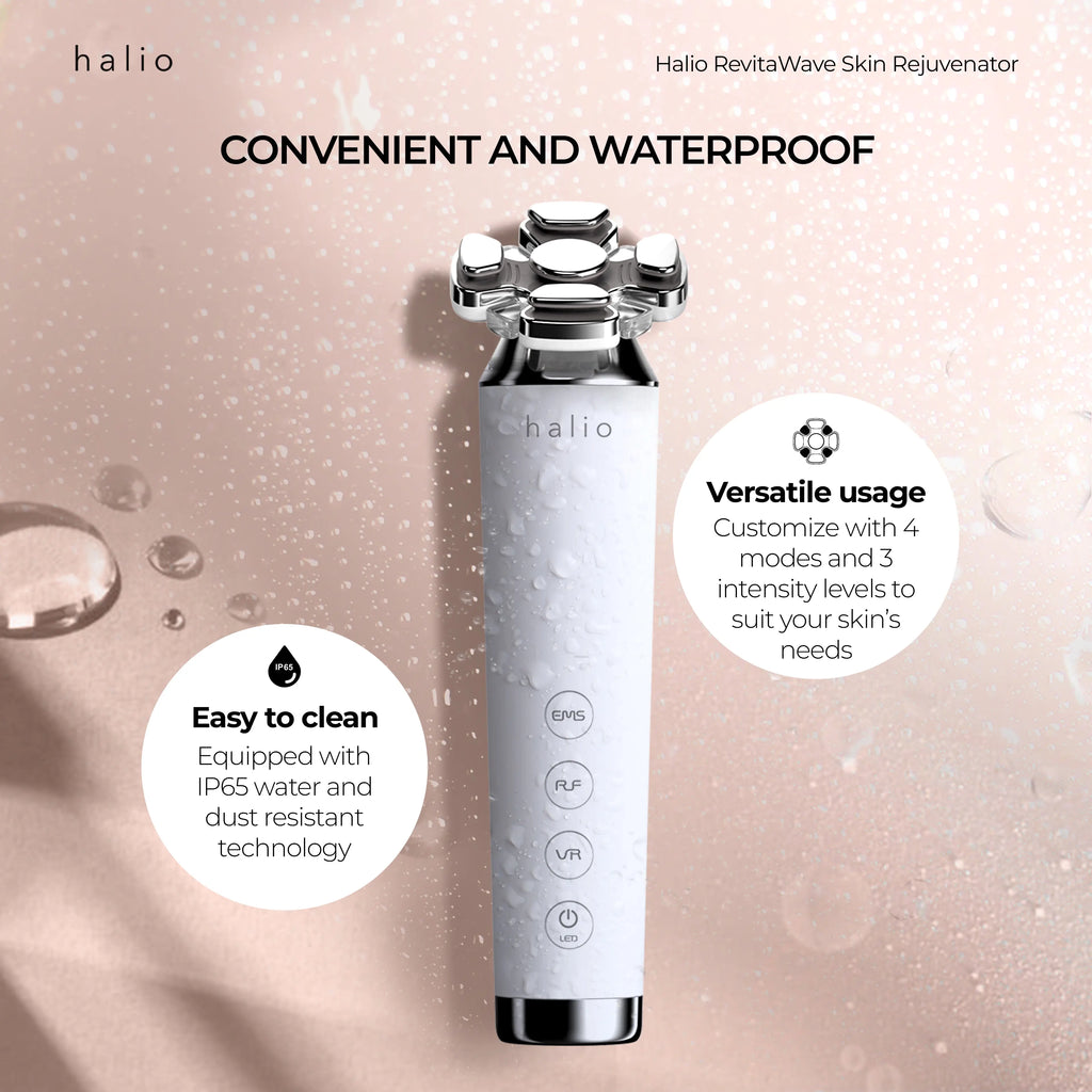 CONVENIENT AND WATERPROOF - Easy to clean - Equipped with IP65 water and proof resistant technology - Versatile usage - Customized with 4 modes and 3 intensity levels to suit your skin's needs