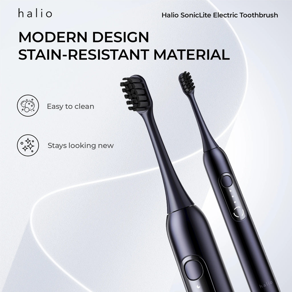 Halio SonicLite Electric Toothbrush - Modern design - Stain-resistant material - Easy to clean - Stays looking new