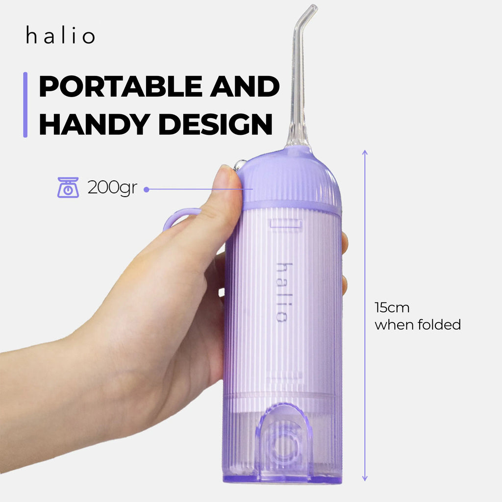 Halio UltraClean Oral Irrigator - Portable and Handy Design - 200gr - 15cm when folded