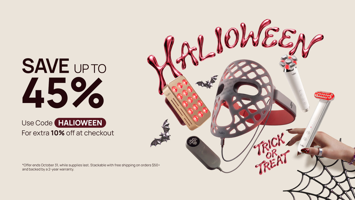 Halio Halioween Sale: Save up to 45% on red light therapy devices and longevity bundles. Use code HALIOWEEN for an extra 10% off through October 31.